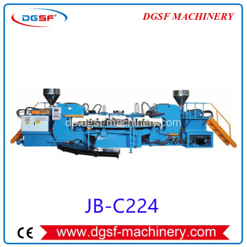 Vollautomatisches Drehkörper-C-Sitzmodul 2 Farben Injektionsformmaschine JG-C224